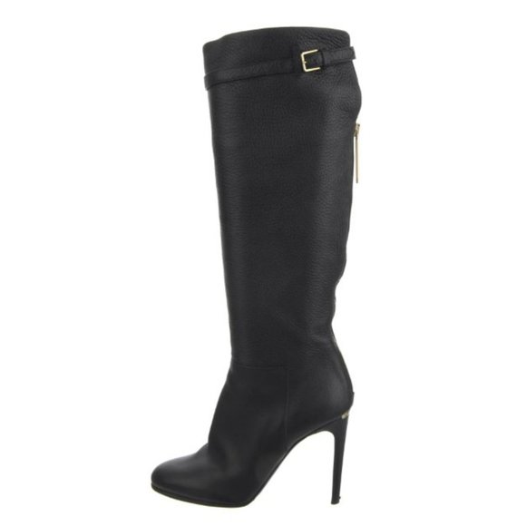Leather Burberry Knee High Boots - Picture 1 of 15